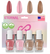 Eternal® Colección - Juego de 4 Esmaltes de Uñas de Larga Duración, Secado Rápido, Brillo Espejo, Acabado Endurecedor (Rose Gold) - comprar en línea