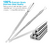 NANTuYo® Juego de 2 Piezas de Empujador de Cutículas Triangulares - Removedor de Cutículas de Acero Inoxidable de Grado Profesional para Uñas de los Pies - Styla