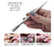 Zeepk® Juego de 4 Empujadores de Cutículas de Acero Inoxidable de Grado Médico - Styla