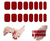 Wedhapy® Pegatinas de Uñas de Gel - Tiras Autoadhesivas en Rojo Oscuro Brillante para Arte de Uñas Semipermanente en internet