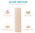 aliver® Hojas de Eliminación de Cicatrices de Silicona Impermeables - Reparación de Heridas Quirúrgicas - 15x4x0.1cm - Color de Piel - Styla
