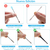Yeelewo® Limpiador de Oídos 8 Piezas, Kit de Eliminación de Cerumen, Limpia Oídos, Herramientas de Limpieza de Oídos, Eliminación de Cera del Oído, Palillos para los Oídos, Cureta De Oreja en internet