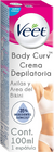 Veet® Body Curv Crema Depilatoria para Áxilas y Área del Bikini - Piel Sensible, Envase de 100 ml - comprar en línea