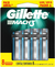 GILLETTE® Mach3 - Cartucho de Repuesto para Afeitar con 3 Hojas para un Afeitado al Ras (Paquete de 8)