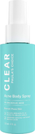 Paula's Choice® Clear Back and Body Acne Spray - Tratamiento para el Acné Corporal con Ácido Salicílico al 2% 4 oz - comprar en línea