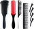 Set de 4 Cepillos para Cabello Rizado Shoonlo® - Incluye Peine Desenredante, Peine de Cola y Pinzas para el Cabello - comprar en línea