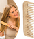 Dioche® Peine de Dientes Anchos de Bambú: Herramienta Portátil para Peinar Cabello Rizado y Mojado - Styla