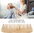 Imagen de Dioche® Peine de Dientes Anchos de Bambú: Herramienta Portátil para Peinar Cabello Rizado y Mojado