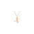 Collar Perzonalizado Inicial X Baño de Oro 18K con Zirconias LuckyLy®