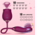 Vibrador Flower com Sugador de Clitóris e Vibro Dedo - Recarregável - Oásis Boutique Sensual