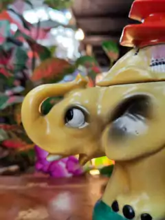 Elefante caja de porcelana alemana - tazas mias