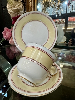 Trio de té de porcelana inglesa Ranleigh - comprar online