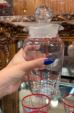 coctelera y 6 vasos