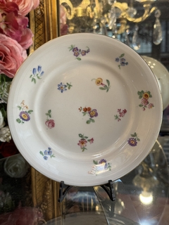 Plato de postre de porcelana francesa