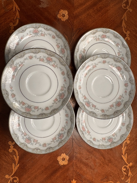 LOTE DE 6 PLATITOS JAPONESES (CAFÉ)