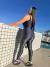 Conjunto Glamour Cropped de Alça Grossa Legging cós Reto Cintura Super Alta na internet