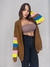 Cardigan Manga Longa Solta Feminino