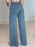 Calça Pantalona Com Fenda Lateral Feminina