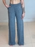 Calça Pantalona Com Fenda Lateral Feminina na internet