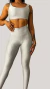 Conjunto Eclipse de Top e Calça Legging Canelada - loja online