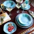 Set de vajilla 30 piezas con baúl de madera Ryo Blue Bay | Oxford - Tienda Oxford