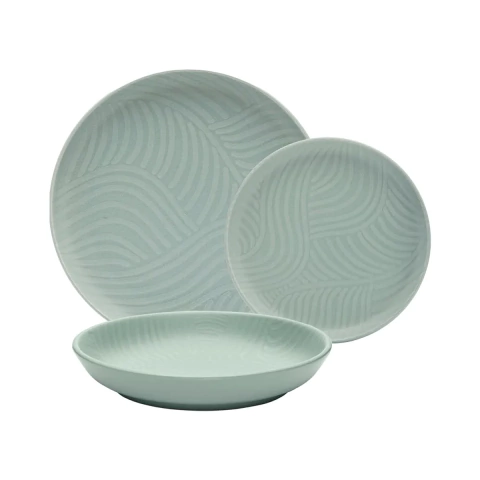 Set de vajilla 12 piezas Flat Oasis | Oxford - comprar online