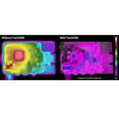 Cooler Fan SHIM Pimoroni para Raspberry Pi 4 y 3 B+ | Ventilador silencioso de 30mm con LED RGB - Siranet