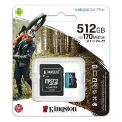 Memoria microSD Kingston Canvas Go Plus 512GB