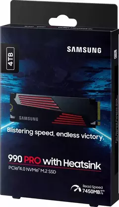Disco Ssd M.2 Samsung 990 Pro 4tb Pcie 4.0 Mz-v9p1t0cw Negro - Siranet