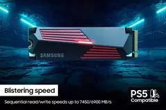 Disco Ssd M.2 Samsung 990 Pro 1tb con Disipador Pcie 4.0 Mz-v9p1t0cw Negro