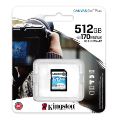 Memoria SD Kingston Canvas Go Plus 512GB 170MB/s - Siranet