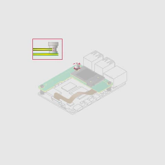Raspberry Pi M.2 Hat+ Compact - Pcie 2.0 Para Raspberry Pi 5