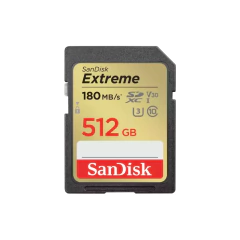 Memoria SD SanDisk Extreme 512GB 180 MB/s - comprar online