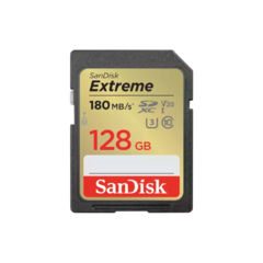 Memoria SD SanDisk Extreme 128GB 180 MB/s - comprar online