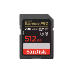 Memoria SD SanDisk Extreme PRO 512GB 200 MB/s - comprar online