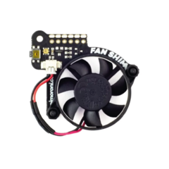 Cooler Fan SHIM Pimoroni para Raspberry Pi 4 y 3 B+ | Ventilador silencioso de 30mm con LED RGB - comprar online