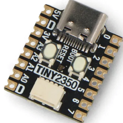 Tiny 2350 - Placa De Desarrollo RP2350 Usb-c 4mb Pines Io