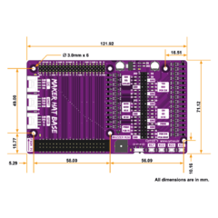 Maker Hat Base Extensión Gpio - Hat Raspberry Pi 400, 3 Y 4 - comprar online