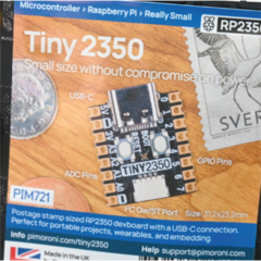 Tiny 2350 - Placa De Desarrollo RP2350 Usb-c 4mb Pines Io en internet