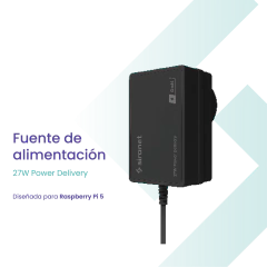 Fuente Siranet - USB-C 5.1V 5A PD 27W Para Raspberry Pi 5 - comprar online
