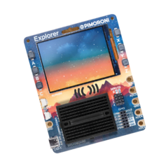 Pimoroni Explorer - Kit Electrónico Con LCD Y Mini Breadboar
