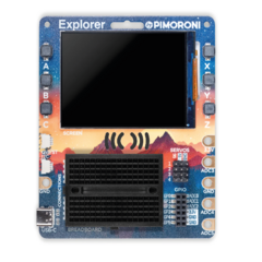 Imagen de Pimoroni Explorer - Kit Electrónico Con LCD Y Mini Breadboar