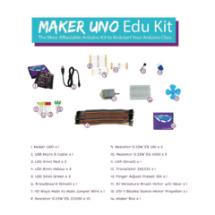 Imagen de Placa de Desarrollo Maker UNO edu Kit - Compatible con Arduino IDE