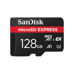 SanDisk microSD Express 128GB - Tarjeta de Memoria Ultra Rápida PCIe NVMe - 880MB/s Lectura, 650MB/s