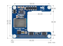 Waveshare Poe Hat H Para Raspberry Pi 5 5v 5a en internet
