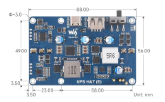 Waveshare Ups Hat E Para Raspberry Pi 5, 4b Y 3b+ - tienda online