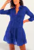 Saída Vestido Chemise Evasê Babados Crepe Liso Royal