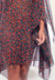 Saida de Praia Kaftan Vestido Amplo Bata Crepe Estampado Vermelho Preto na internet