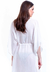 Vestido Kaftan Saída Longo Bata Viscose Liso Off White - comprar online