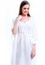 Imagem do Vestido Kaftan Saída Longo Bata Viscose Liso Off White